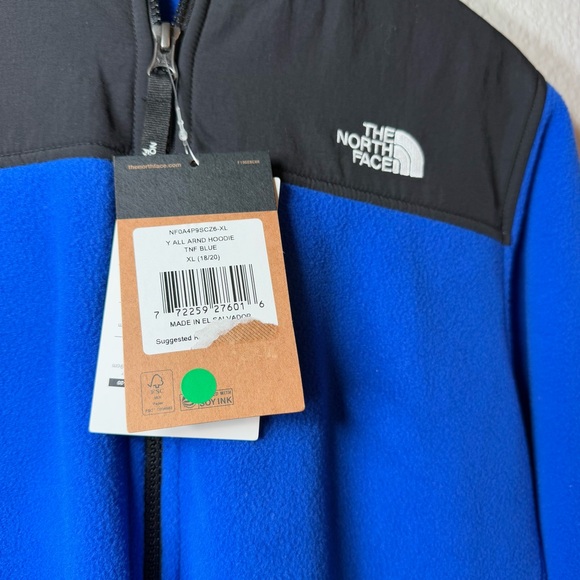 NEW The North Face Boys Fleece All Around Hoodie XL 18 20 - Picture 5 of 7